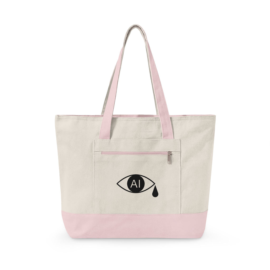 AI Crying Eye Zip tote bag - 8 colours