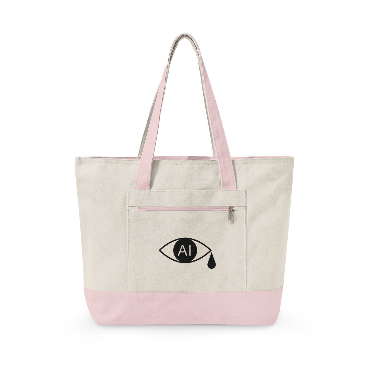 AI Crying Eye Zip tote bag - 8 colours