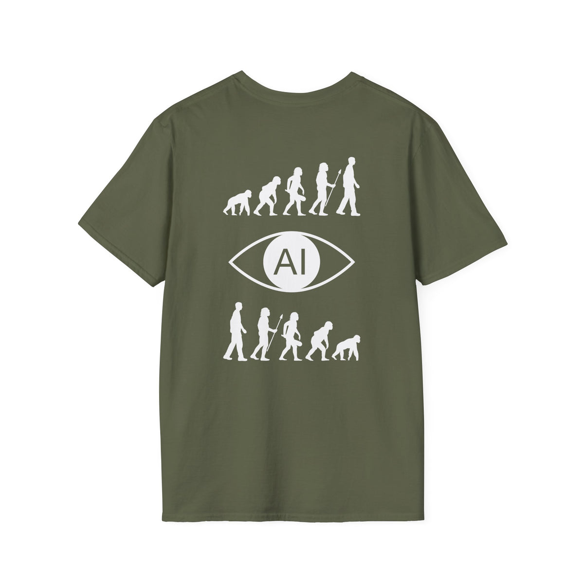 Evolution Tee 1  graphics on the back - 9 colours