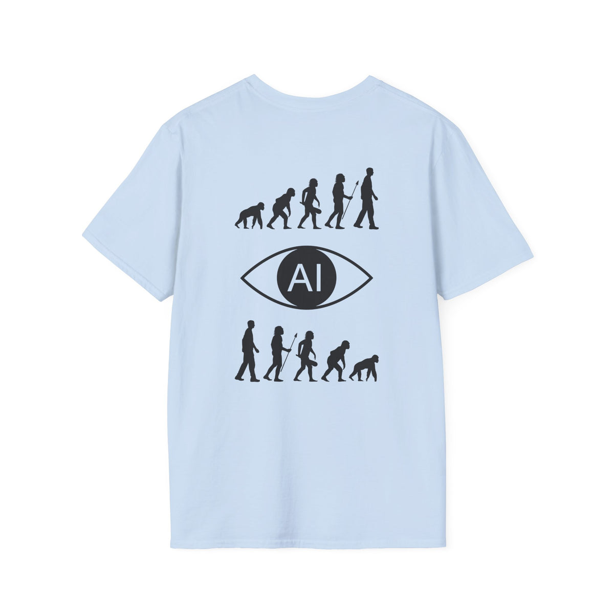 Evolution Tee 1  graphics on the back - 9 colours